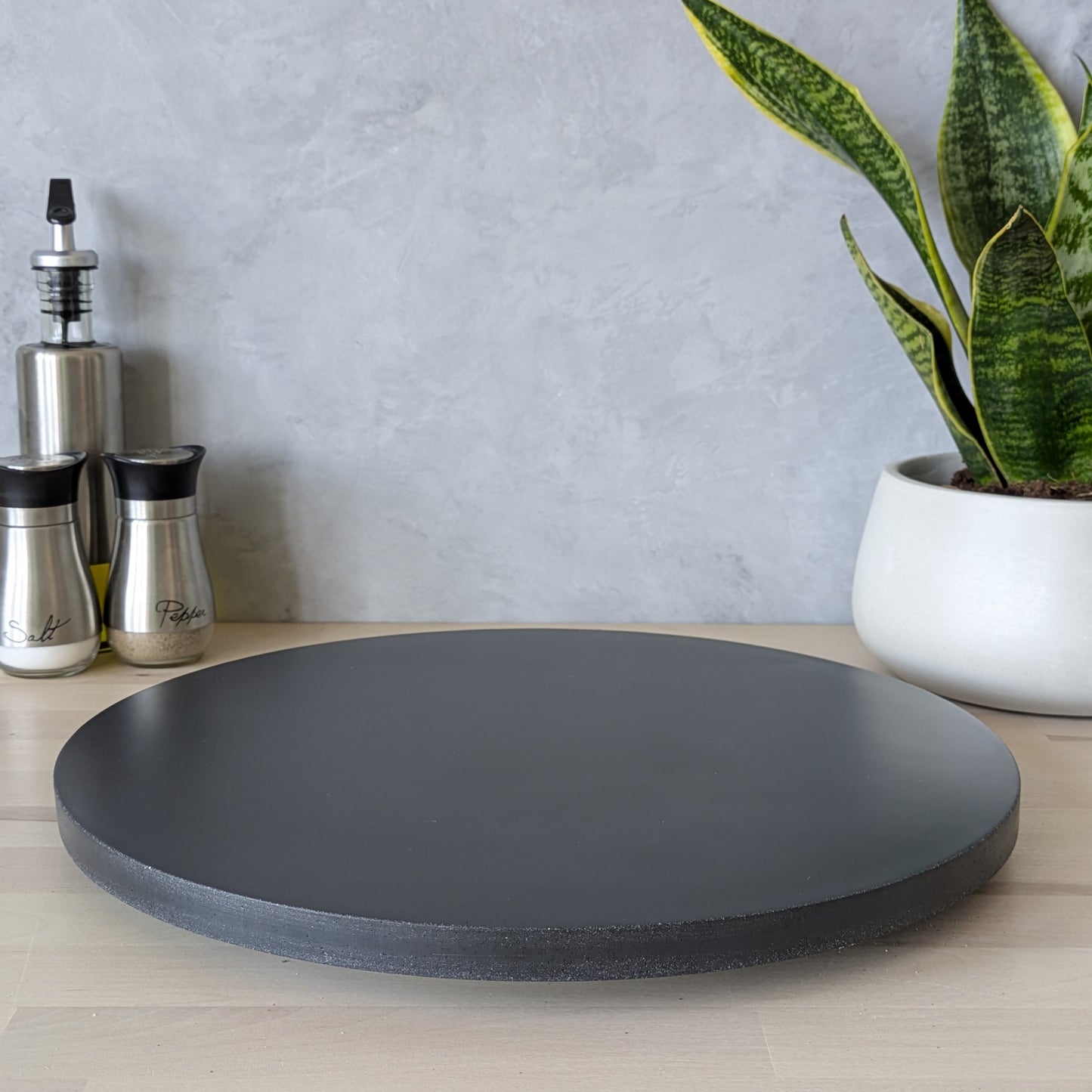 15" Large Concrete Lazy Susan Turntable