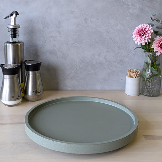 10" Concrete Lazy Susan Turntable