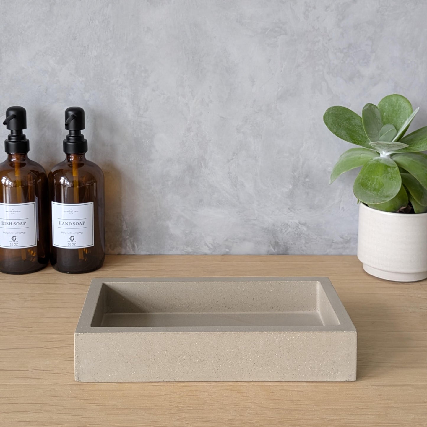 Concrete Trifold Paper Towel Tray