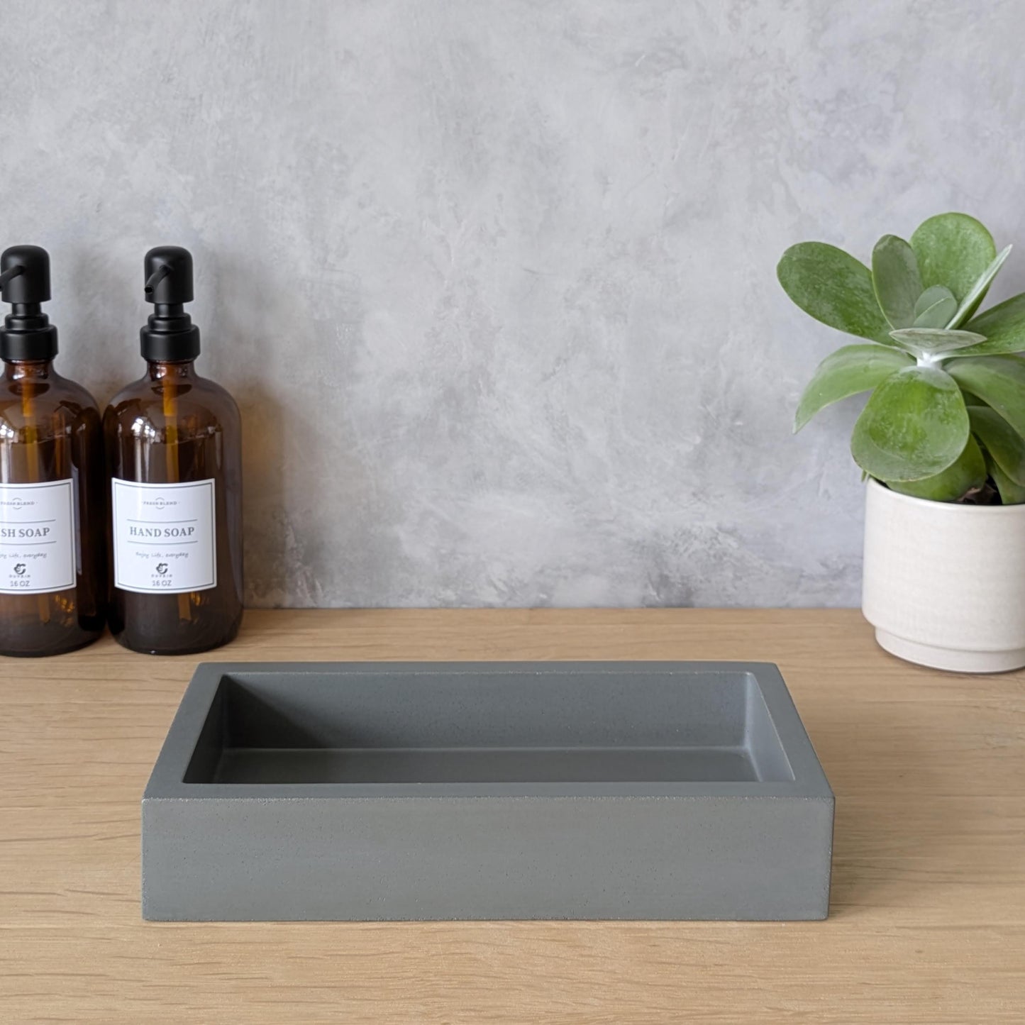 Concrete Trifold Paper Towel Tray