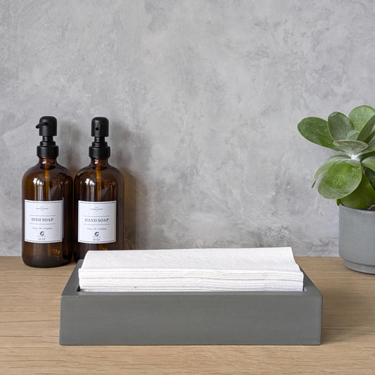 Concrete Trifold Paper Towel Tray