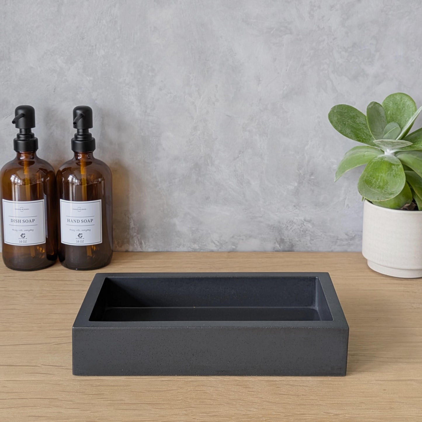 Concrete Trifold Paper Towel Tray