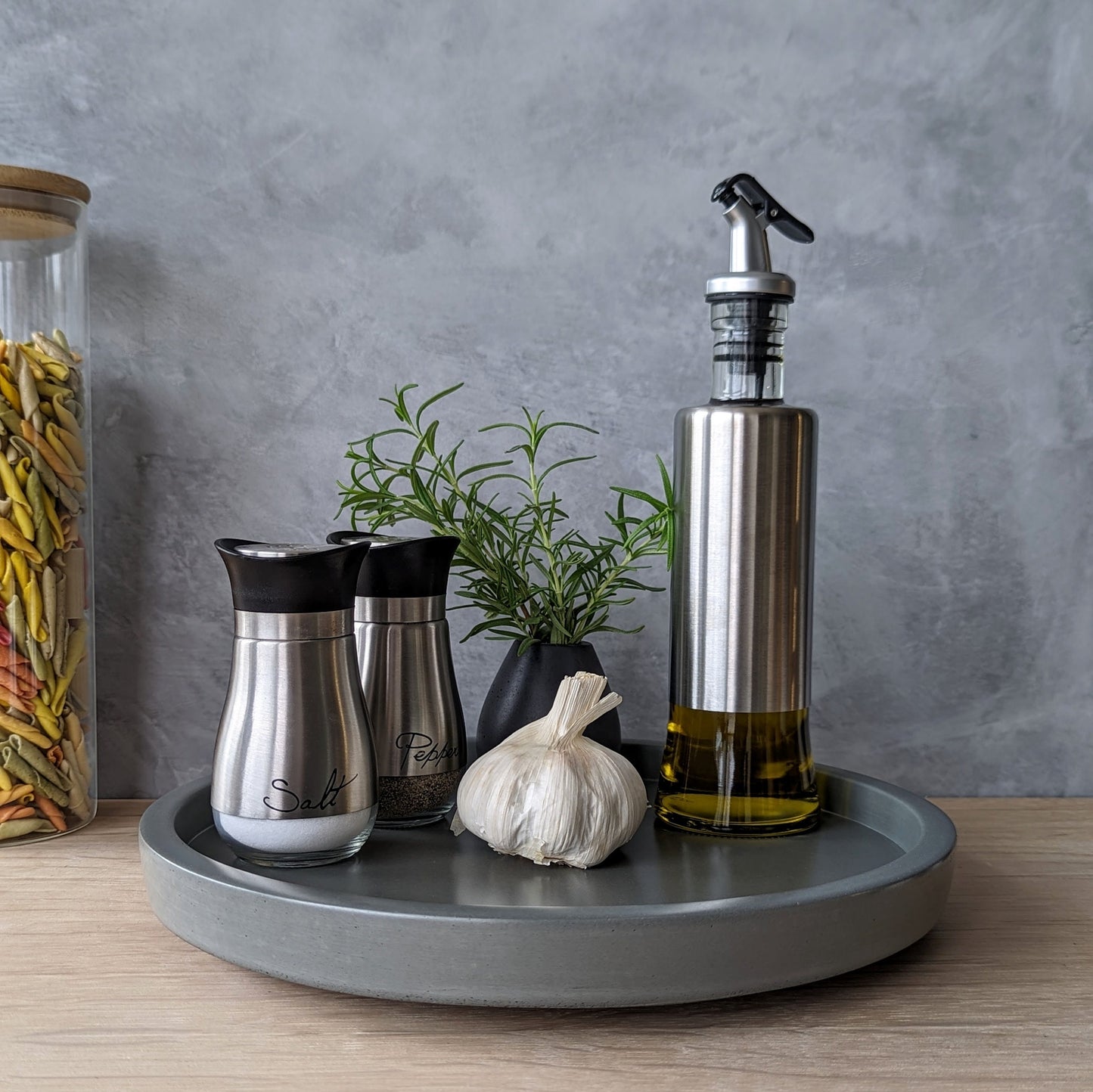 11.5" Concrete Lazy Susan Turntable