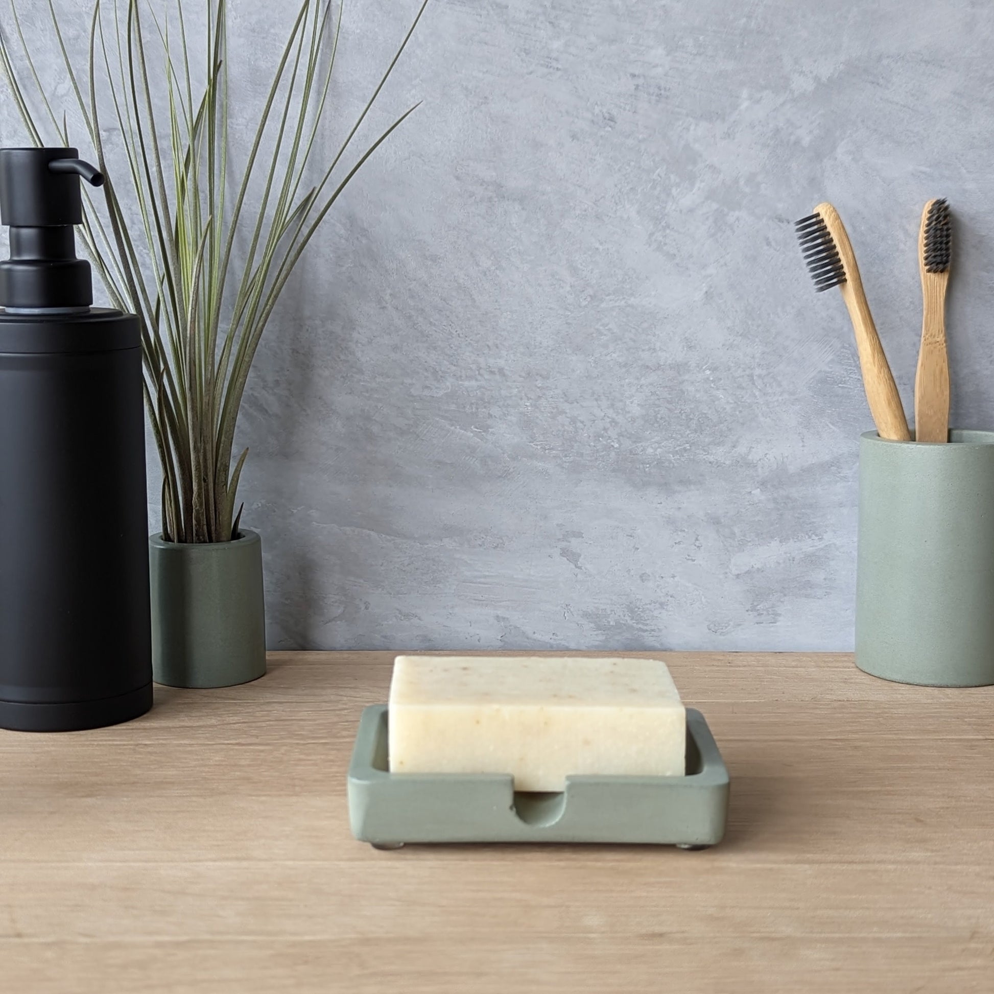 Modern Handmade Concrete Soap Dish