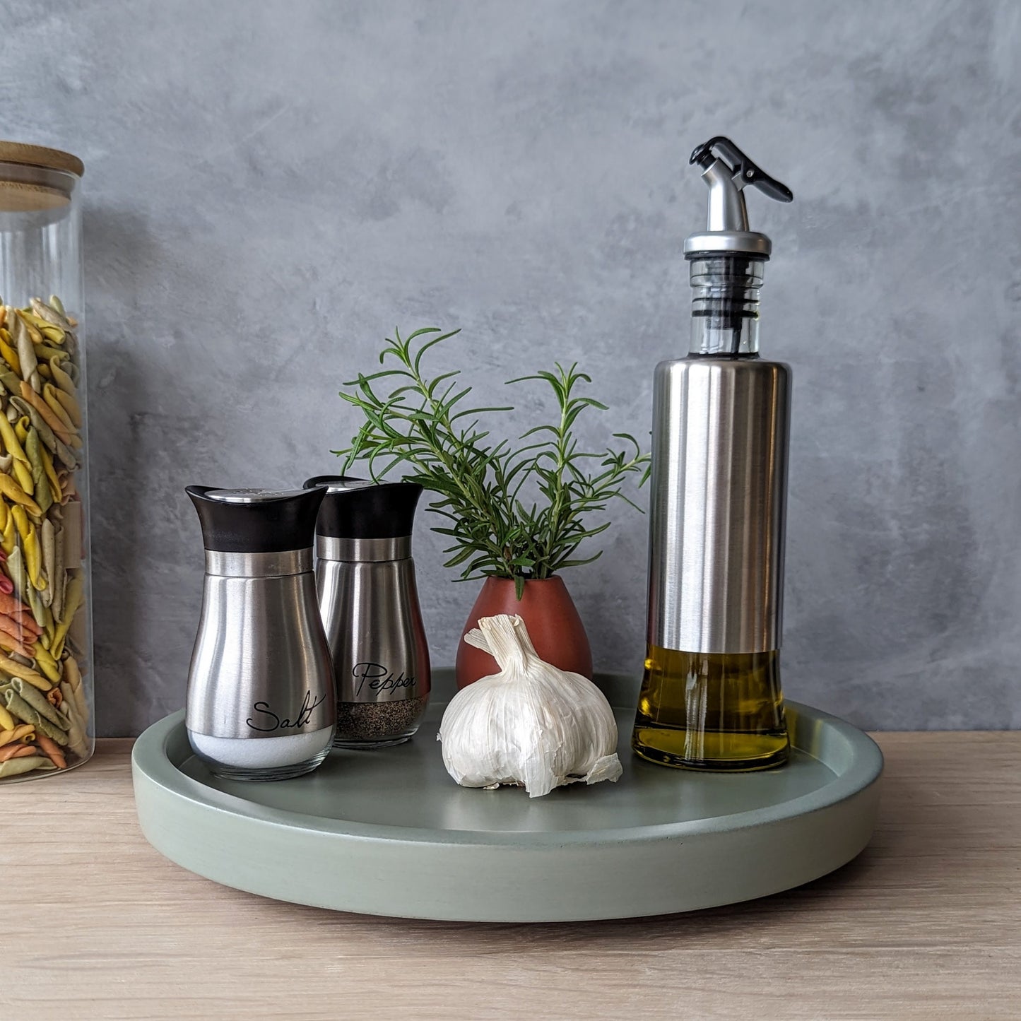 11.5" Concrete Lazy Susan Turntable