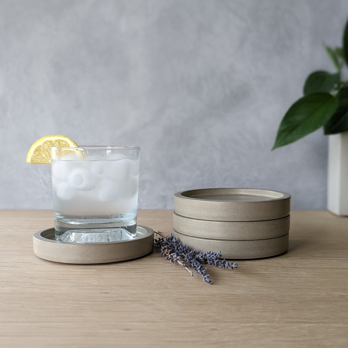 Concrete Coaster Set of Four