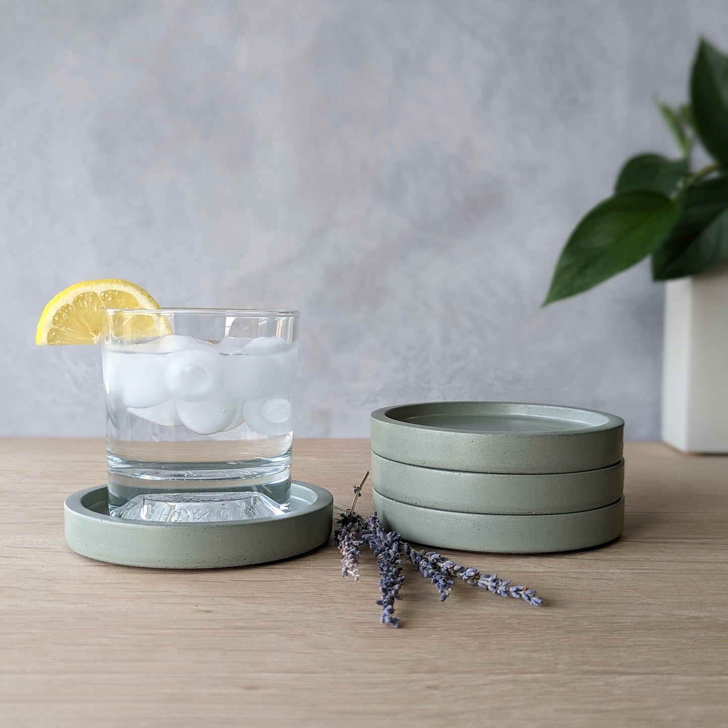 Concrete Coaster Set of Four