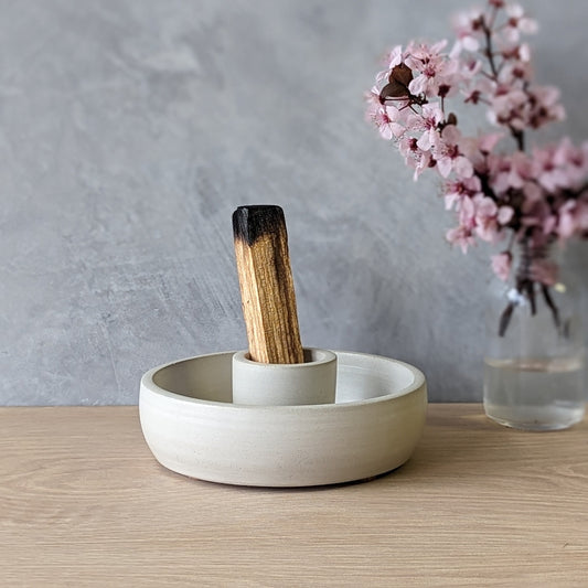 Concrete Palo Santo Holder