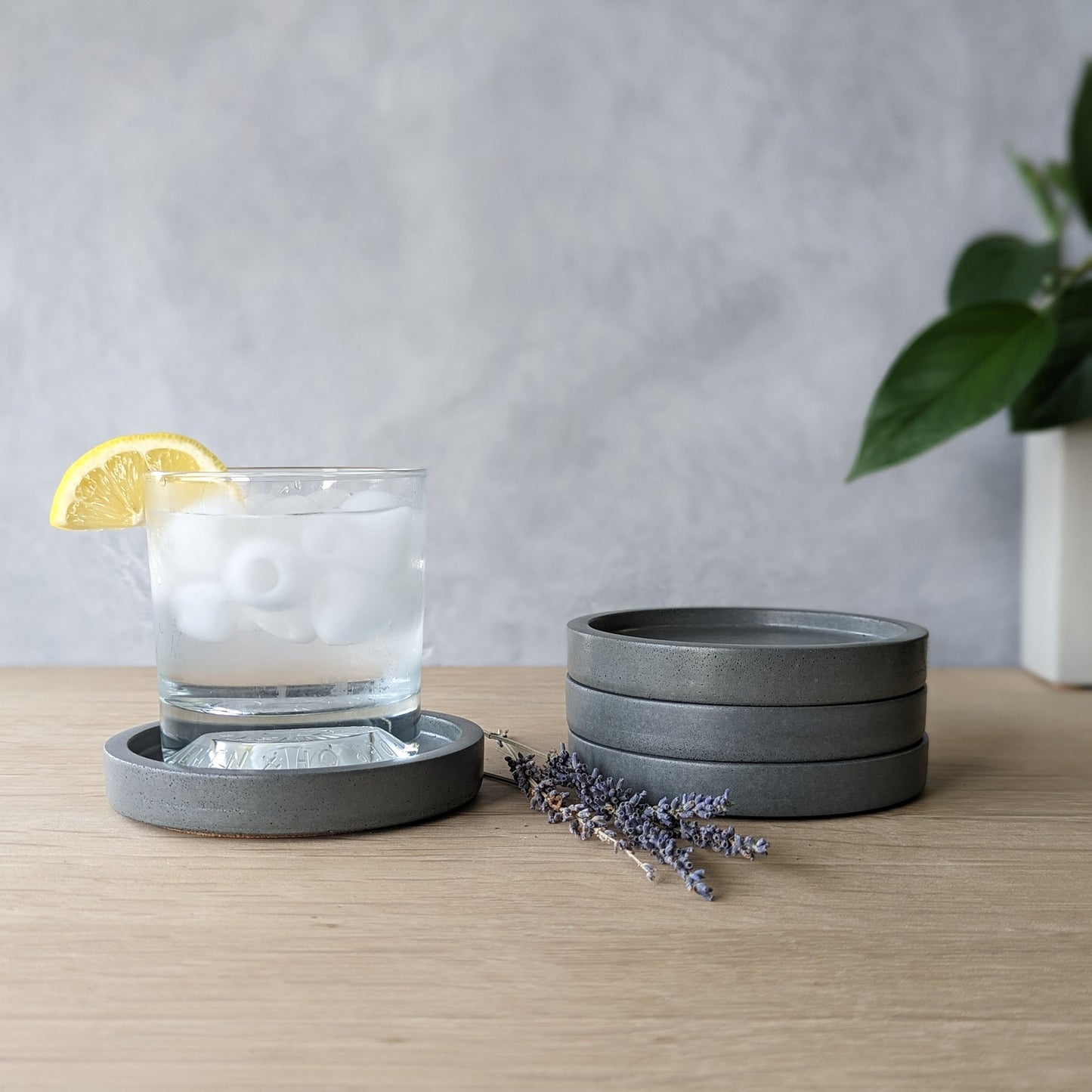 Concrete Coaster Set of Four