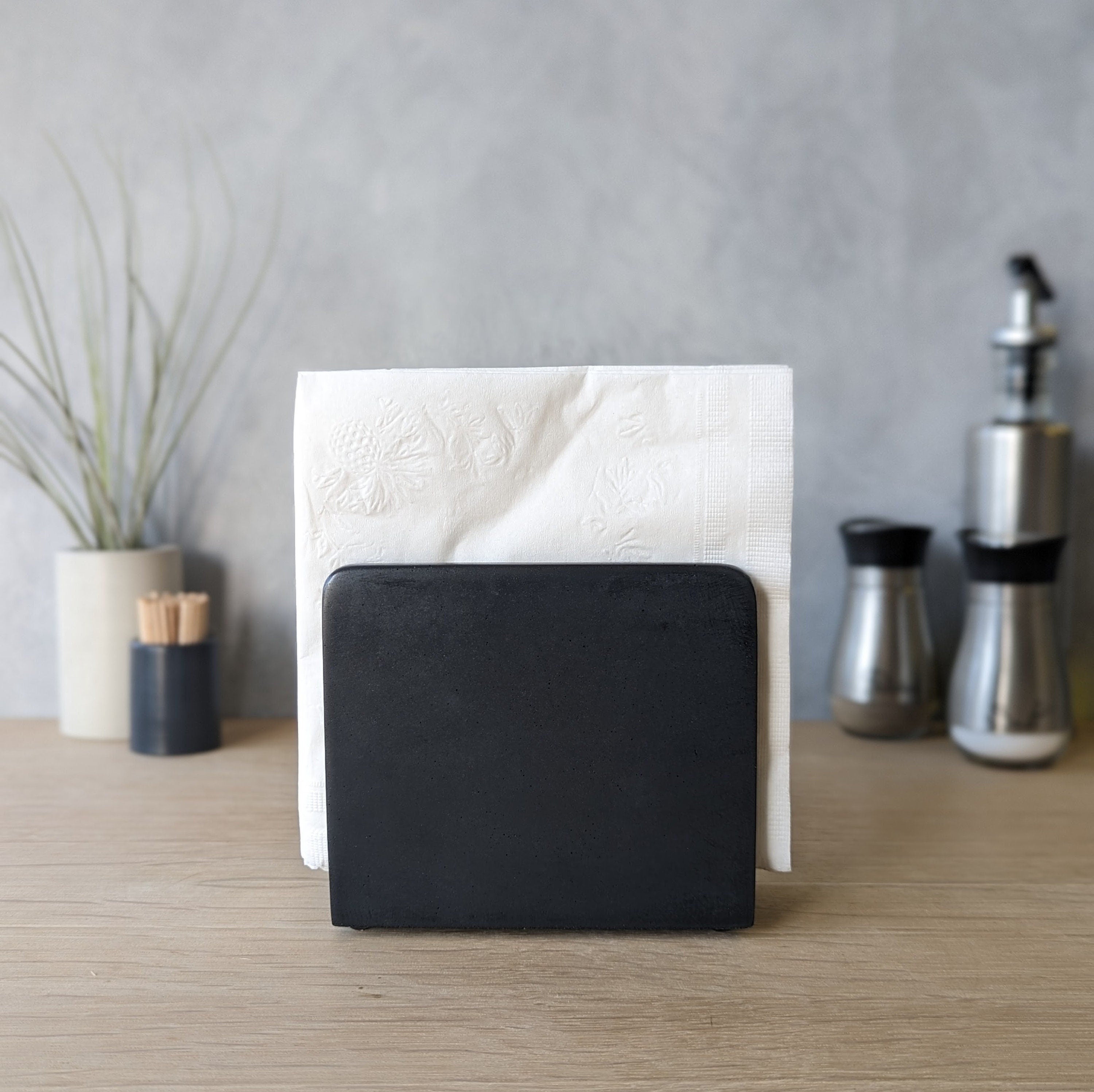 Tierra Clay Table Napkin Holder - Recycled Plastic, Dishwasher Safe, BPA Free - View #8