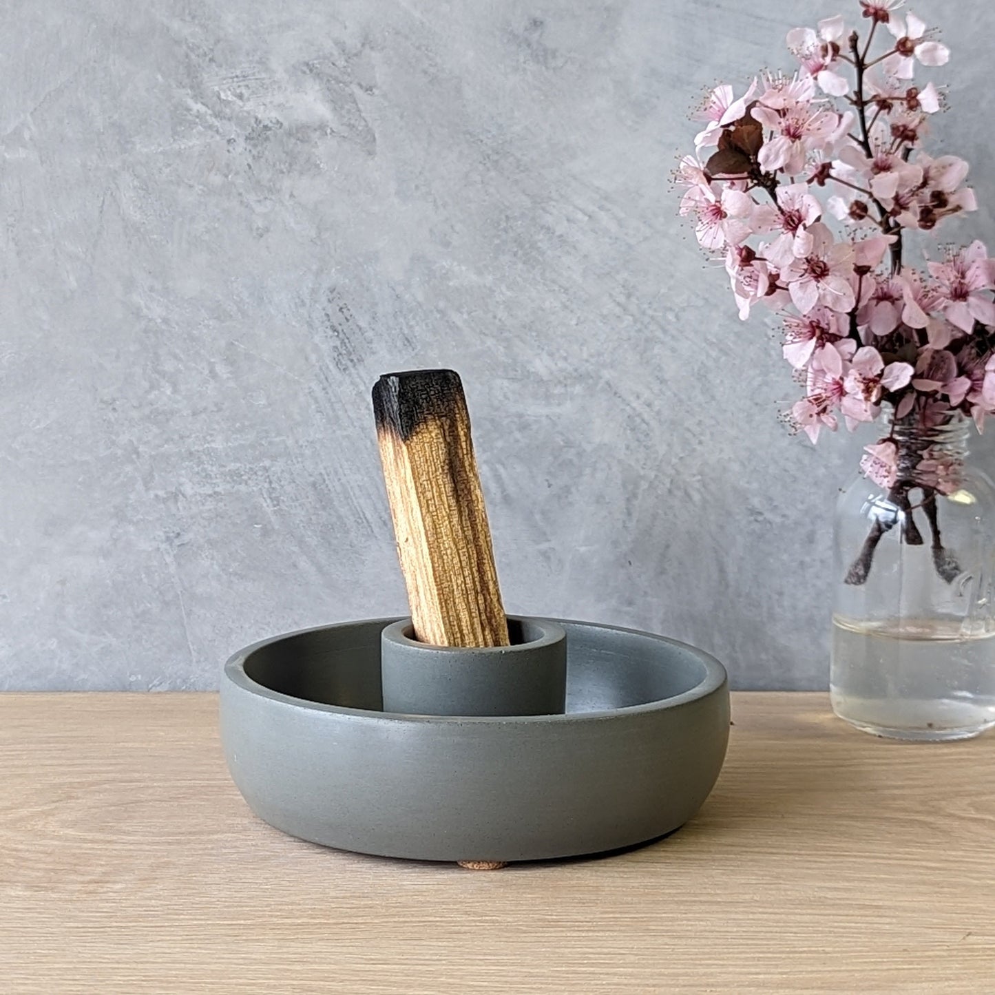 Concrete Palo Santo Holder