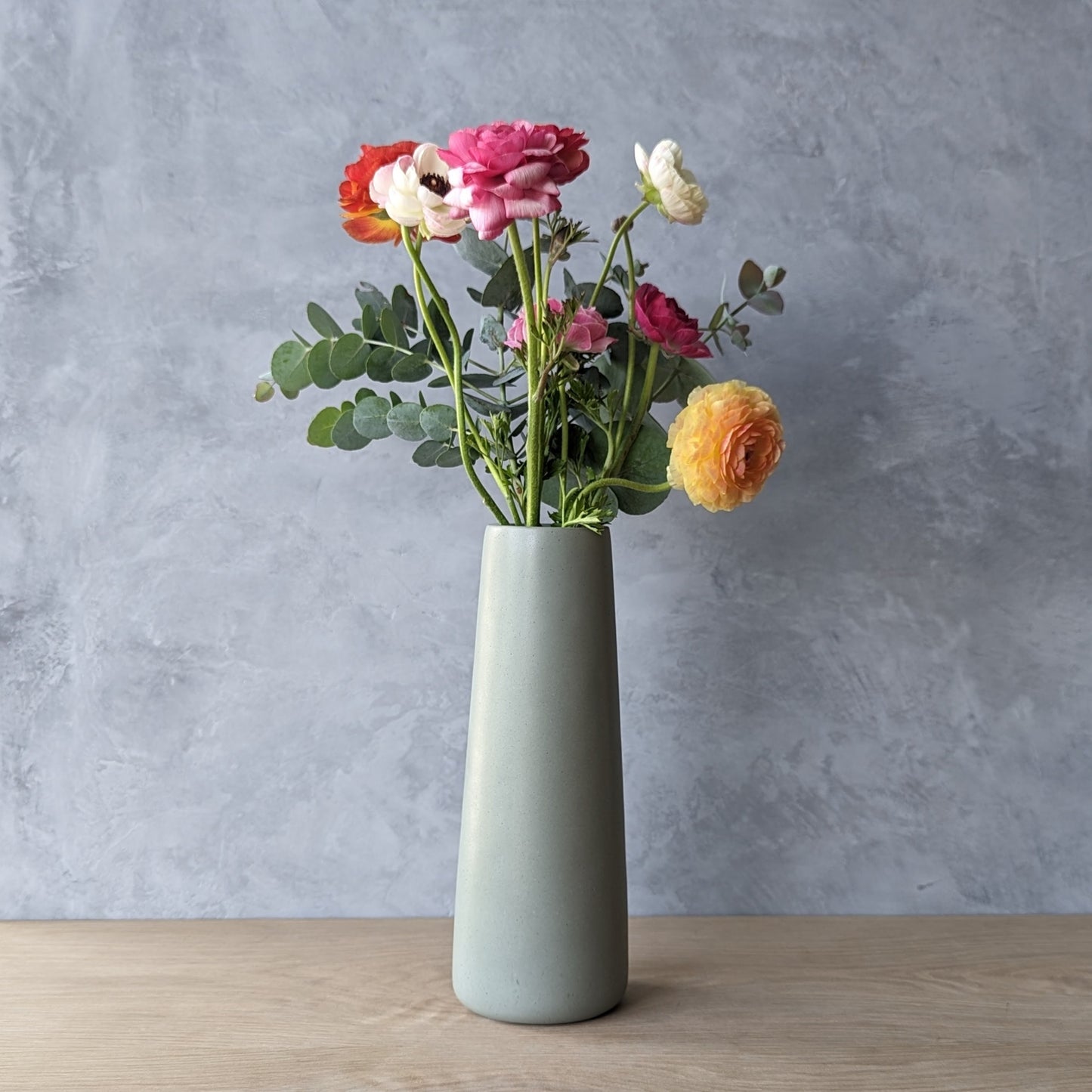 Concrete Flower Vase 9.5"