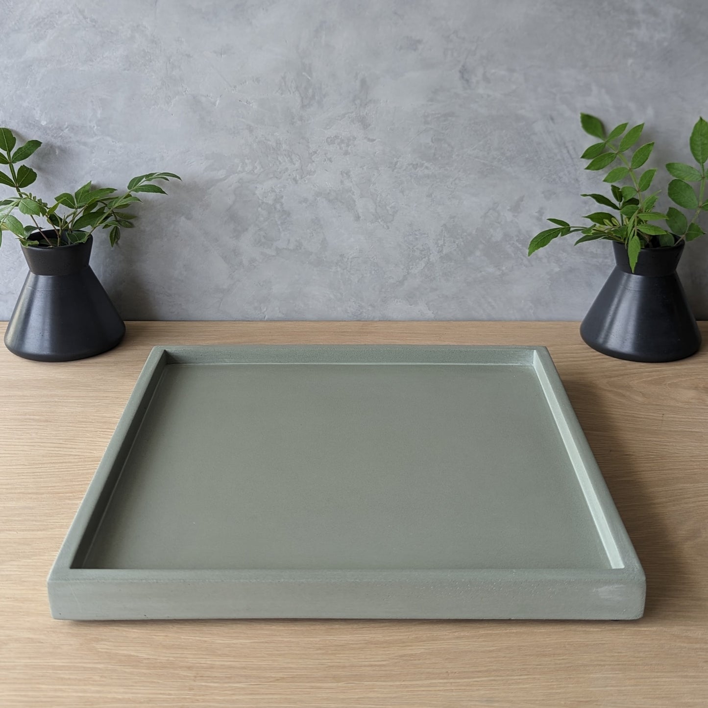 Square Concrete Tray 11.25"