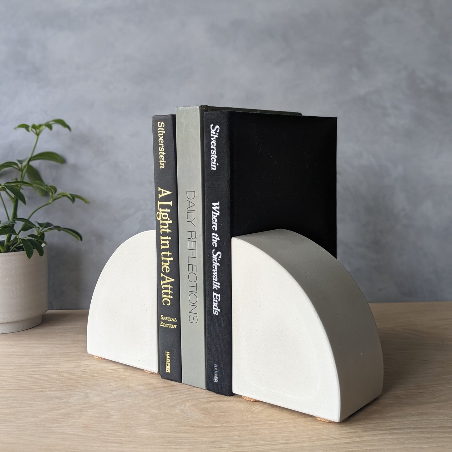 Concrete Bookend Set of 2