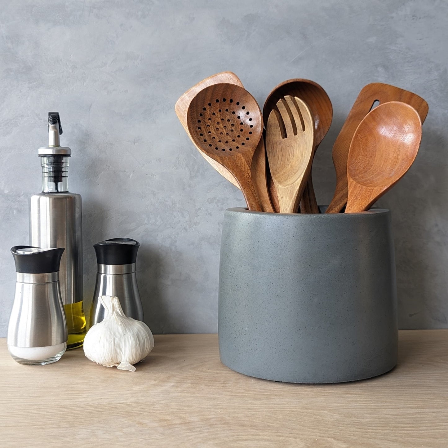 Concrete Kitchen Utensil Holder