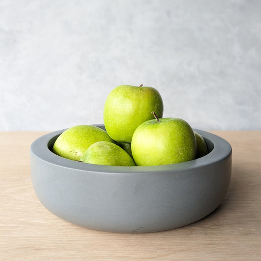 9" Heavy Concrete Fruit Bowl