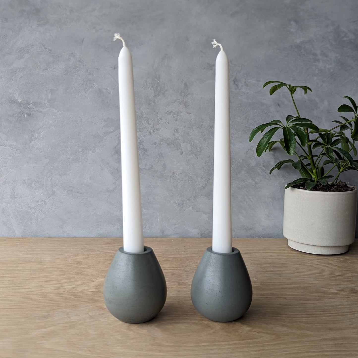 Concrete Candle Holder Set of 2