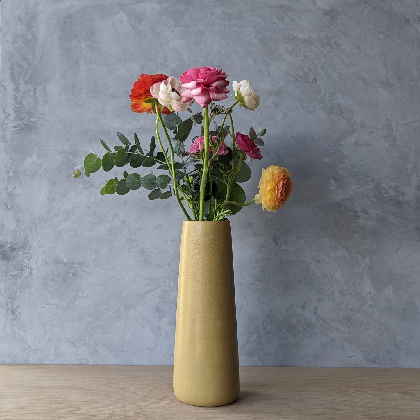 Concrete Flower Vase 9.5"
