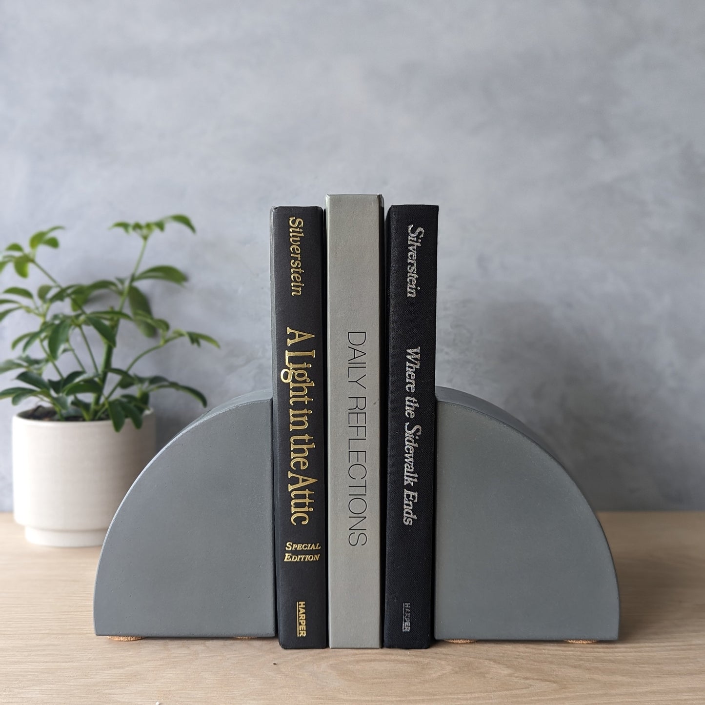 Concrete Bookend Set of 2