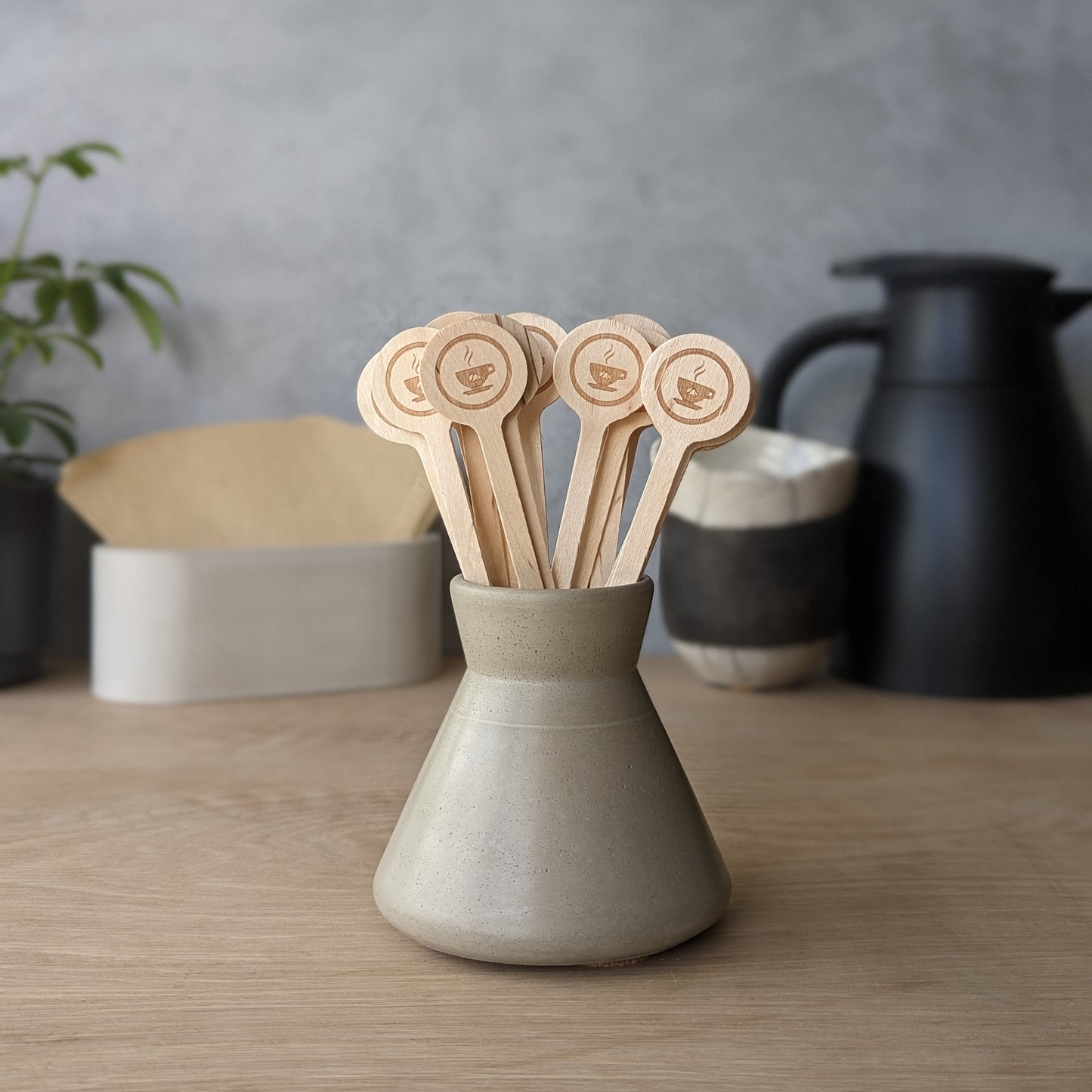 Concrete Coffee Stirrer Holder