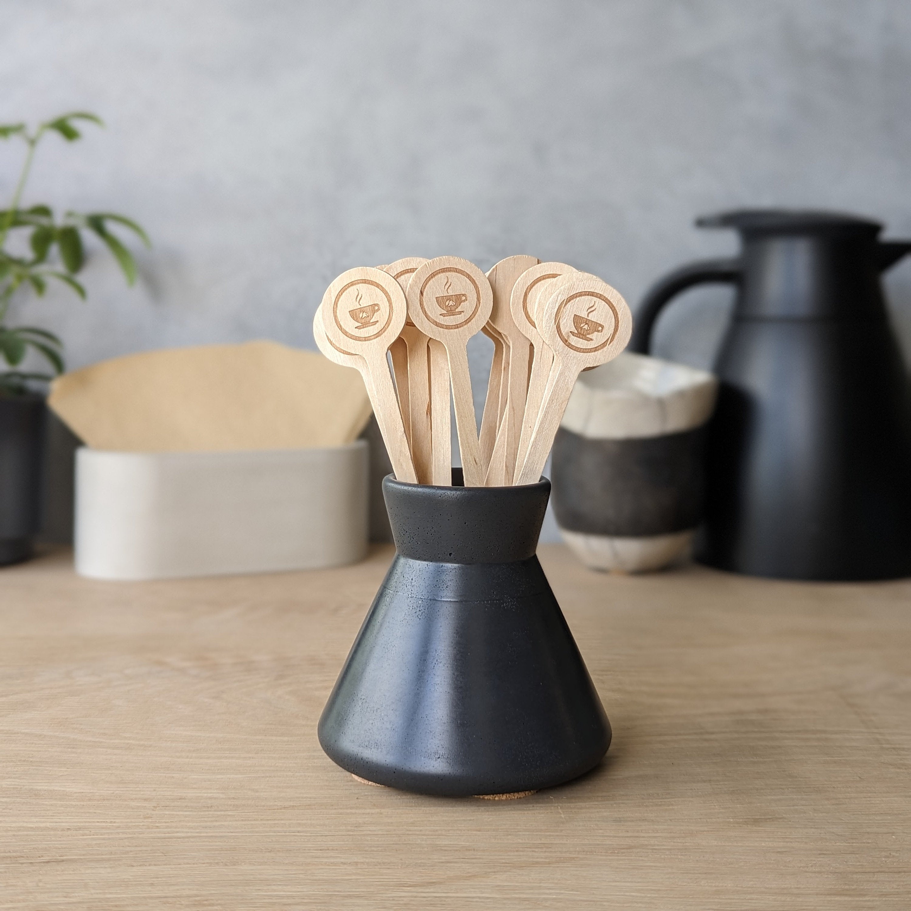 Concrete Coffee Stirrer Holder j.bird artisan concrete