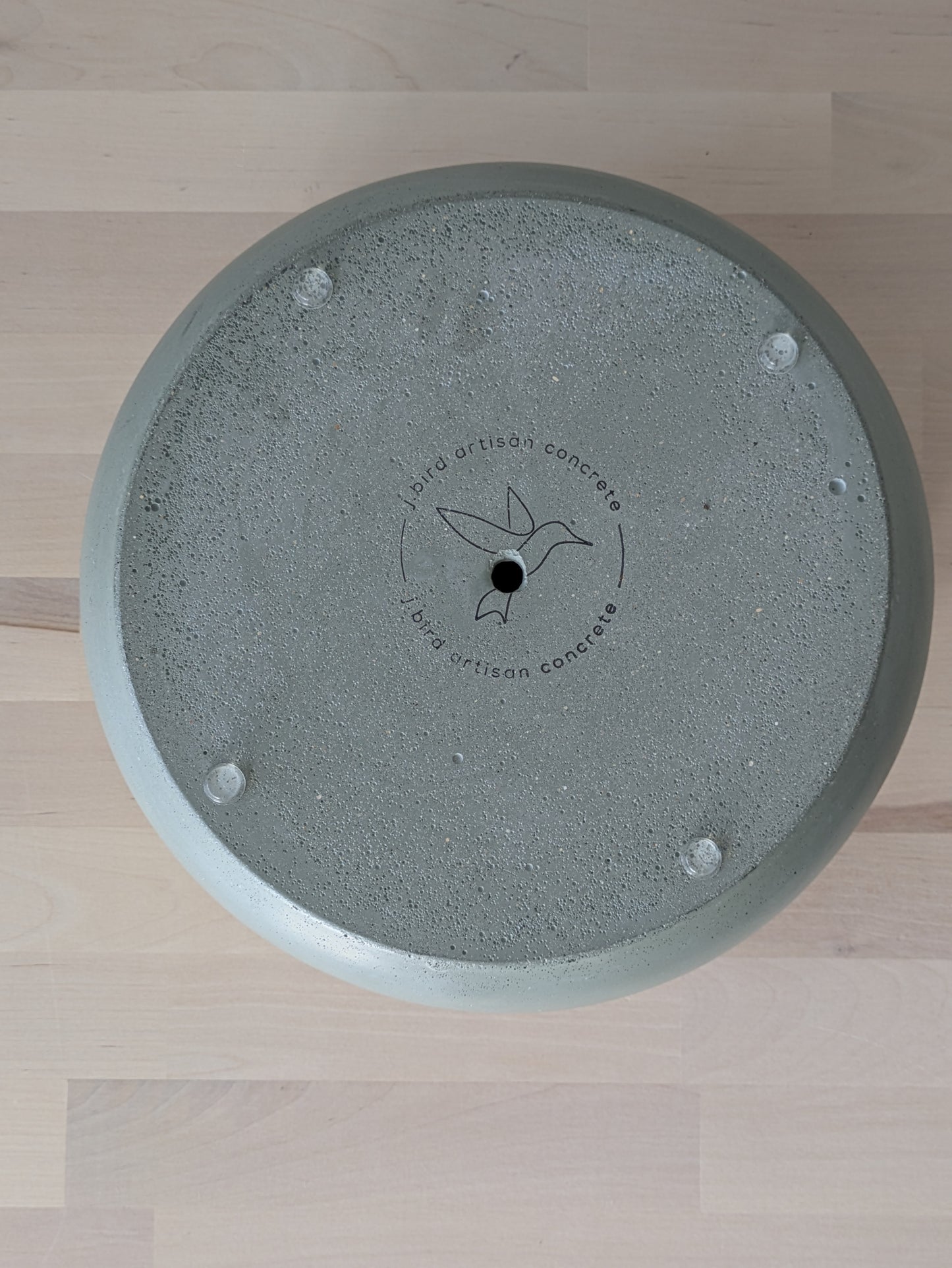 7.5" Heavy Duty Concrete Planter with Drain Hole