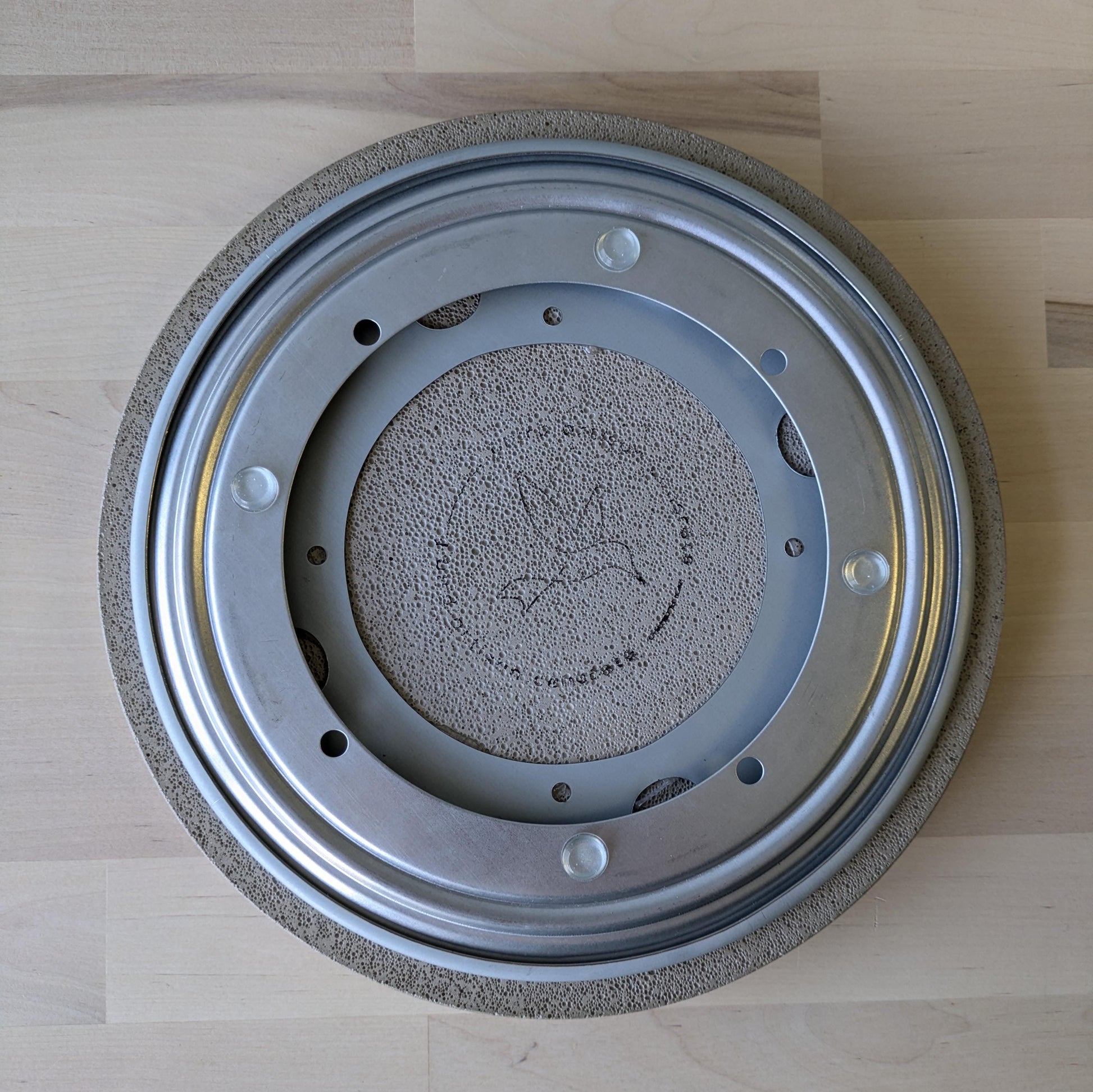 10" Concrete Lazy Susan Turntable