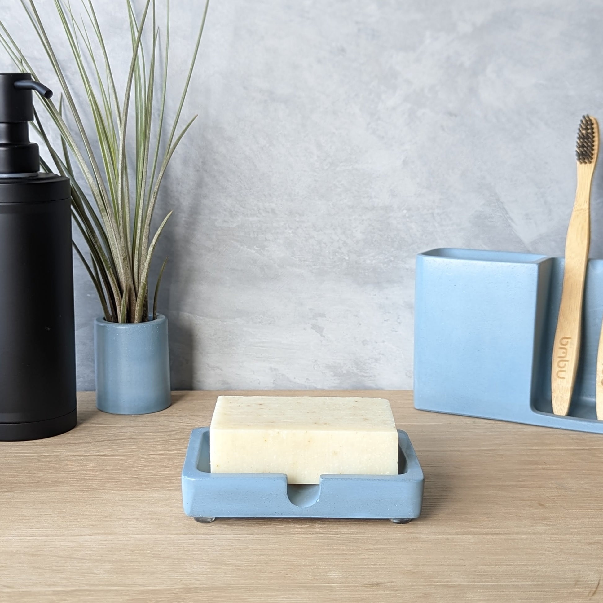 Concrete Soap Dish - Draining Holder Bathroom Accessories Modern