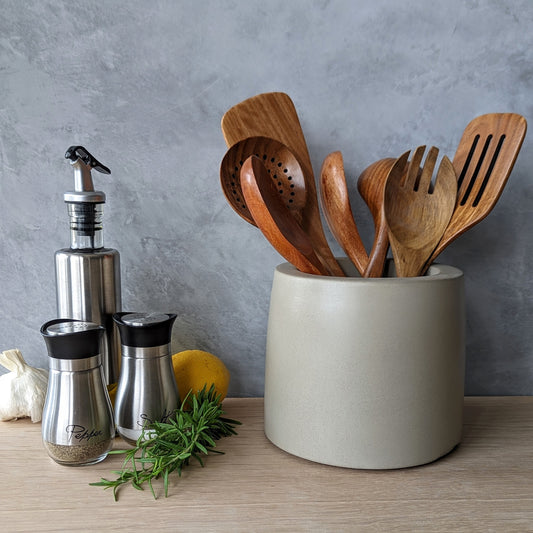 Concrete Kitchen Utensil Holder