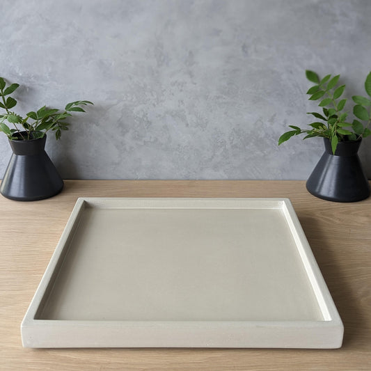 Square Concrete Tray 11.25"